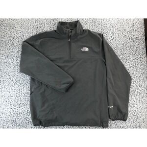 The North Face Jacket Men's Black APEX Softshell  1/4 Zip‎ Fleece Sz Large
